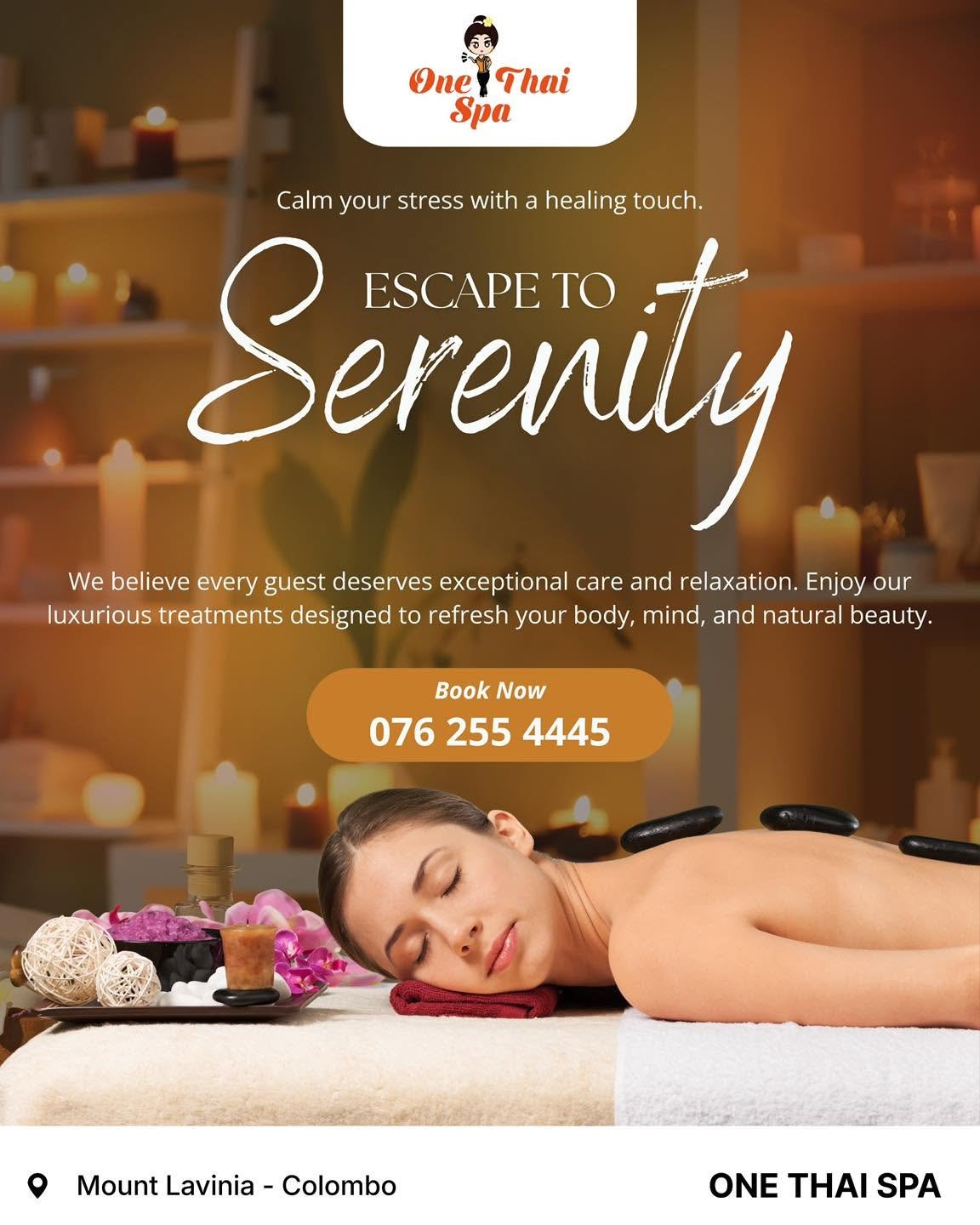 Escape to serenity hot stone therapy